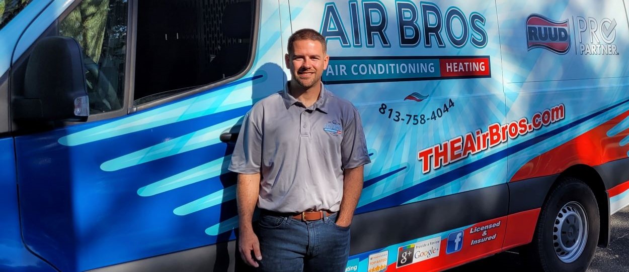 Airbros Tech In Front Van